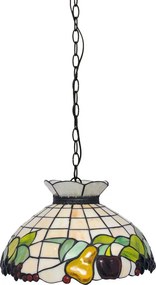 Witrażowa lampa wisząca nad stół - S948-Oxana