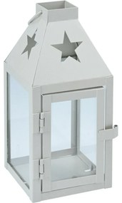 Latarnia metalowa Hey star grey, 8 x 8 x 17 cm