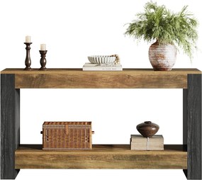 160 cm długi stolik konsolowy do przedpokoju, rustykalny drewniany stolik wejściowy do salonu