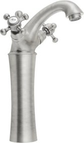 Bateria umywalkowa stojąca w kolorze matowego srebra Antea – Sapho