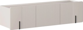 Szafka RTV Malmi 150 cm wisząca - kaszmir / czarny