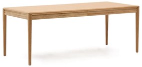 Rozkładany stół z dodatkowym blatem w dekorze dębu 90x200 cm Lenon – Kave Home