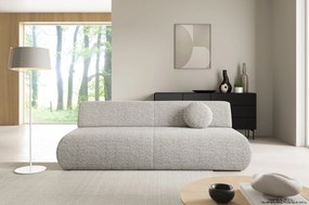 Masseno Sofa DELTA z funkcją spania i pojemnikiem na pościel, Rozkładana sofa - Jasnoszary, PUENTE 09
