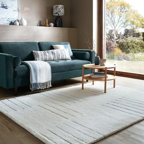 Kremowy wełniany dywan tkany ręcznie 160x230 cm Dottie Geometric – Flair Rugs