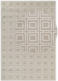Dywan nowoczesny Perles Romby beżowo-kremowe 160 cm x 235 cm