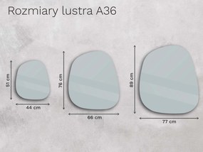Organiczne lustro LED z oświetleniem A36