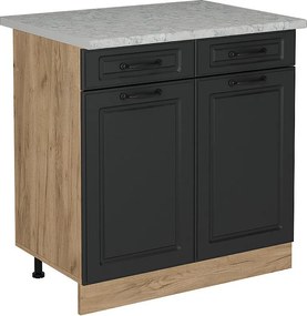 Szafka dolna do kuchni antracytowy domek wiejski 80x60x81.6 r-line