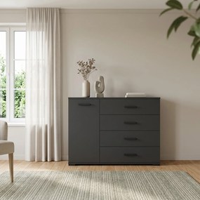 Komoda ALBANO 120 cm do Salonu Sypialni Czarny