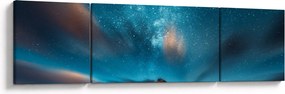 Obraz niebieskiej drogi mlecznej (170x50 cm)