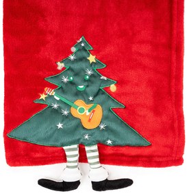 4Home Świąteczny koc Merry Christmas tree, 150 x 200 cm