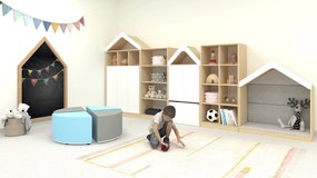 Komplet mebli szkolno-przedszkolnych Blox Base 3