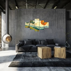 Obraz - Ilustracja krajobrazu (125x70 cm)