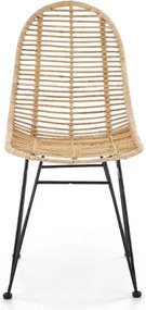 Krzesło do jadalni z rattanu naturalnego K337