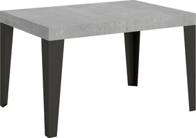 Stół rozkładany 140/224x80cm Flame cementu nogi antracytowe