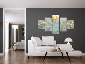 Obraz - 3D perły w oceanie (125x70 cm)