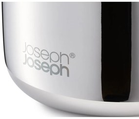 Kubek na szczoteczki do zębów ze stali nierdzewnej w kolorze srebra z połyskiem EasyStore Luxe – Joseph Joseph