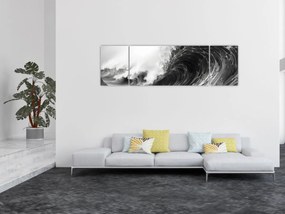 Obraz - Malowanie fal (170x50 cm)