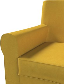 Pokrowiec na fotel Ektorp Jennylund kolor żółty tkanina strukturalna