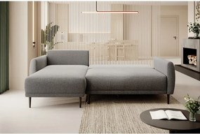 Narożnik BONO z funkcją spania Drewniane nóżki Eleganckie podłokietniki Głębokie siedzisko Lewa strona Barrel 90