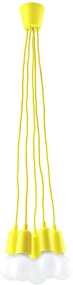 Żółta loftowa lampa wisząca - EX543 E4-B69