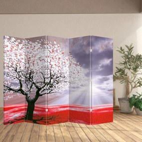 Parawan - Czerwone drzewo (210x170 cm)