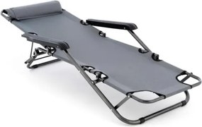 Krzesło ogrodowe składane, szare