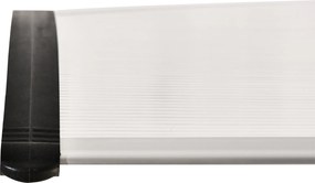 Przezroczyste Zadaszenie Drzwi Outsunny 100 x 75 cm z Poliwęglanu i Aluminiowymi Listwami