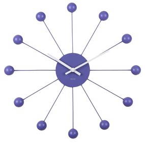 Karlsson 5977PU designerski zegar ścienny fioletowy, średnica 40 cm