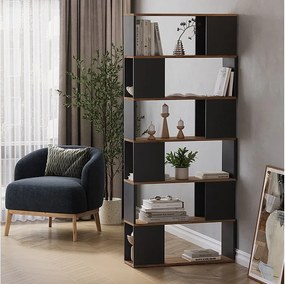 Rozdzielacz pokoju antracyt/złoty dąb 80x24x186 eneos