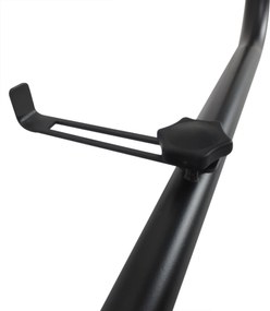 Outsunny Stół Wiszący Balkonowy Kwadratowy Regulowana Wysokość Metalowy Czarny 60x565x45cm | Aosom PL