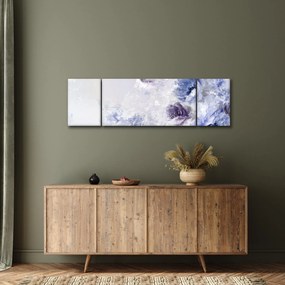 Obraz - Kwiaty, teksturowane malarstwo (170x50 cm)