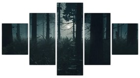 Obraz - Paproć w świetle księżyca (125x70 cm)