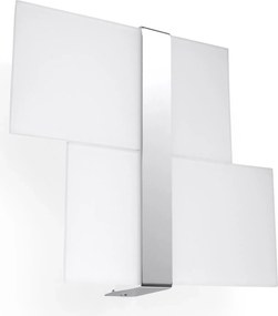 Designerski Szklany Kinkiet Popielaty E727 G8-H93