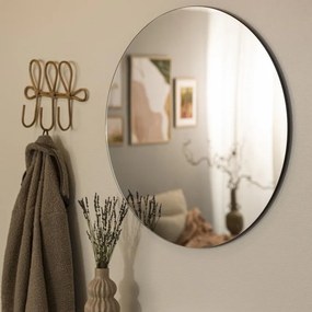 Okrągłe lustro ścienne bez ramy Mersin 80 cm