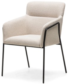 Kremowy designerski fotel HELSINKI