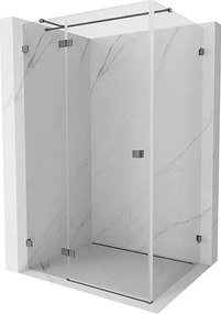 Mexen Lunar T kabina prysznicowa uchylna lewa 130 x 90 cm, transparent, gun metal - 834T-130-090-95-00-L