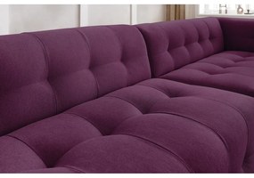 Ciemnofioletowa sofa 324 cm Kleber – Bobochic Paris