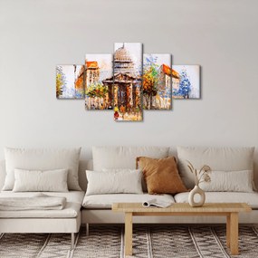Obraz - Malowana miejska pamiątka (125x70 cm)