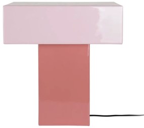 Różowa lampa stołowa (wysokość 35 cm) Grato Recto – Leitmotiv