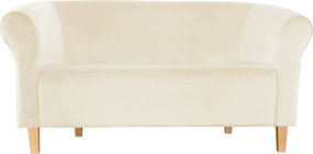 Sofa Milo tkanina Welur : Kolor nogi - Drewno, Kolor tkaniny - VELVET - MG50, Typ tkaniny - Velvet, Wysokość nogi - 15 cm