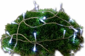 Świąteczny LED łańcuch - 10 m, 100 diod, zimna biel