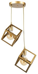 Metalowa lampa sufitowa w kolorze złota Magnezya – Squid Lighting