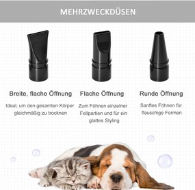 PawHut Profesjonalna Suszarka dla Psów Żółta Metalowa 2800W Ciężka Praca 40x16x20cm | Aosom PL