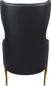 Welurowy fotel wypoczynkowy w stylu glamour Hampton Velvet