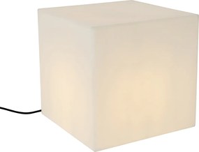 Inteligentna lampa zewnętrzna biała 38 cm kwadratowa z LED A60 IP44 - Nura