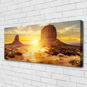 Obraz na płótnie Pustynny Blask Słońca