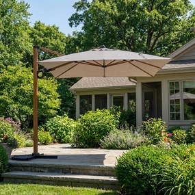 Parasol ogrodowy Termoli 3 x 3 m szary PATIO