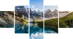 Obraz - Kanada, Park Narodowy Banff, Jezioro Moraine (125x70 cm)
