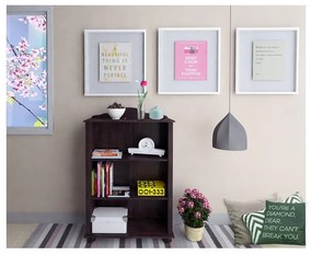 Brązowy regał z litego drewna sosnowego 77x116 cm Ella – Støraa