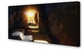 Duży obraz na płótnie Jaskinia, Krzyże i Słońce